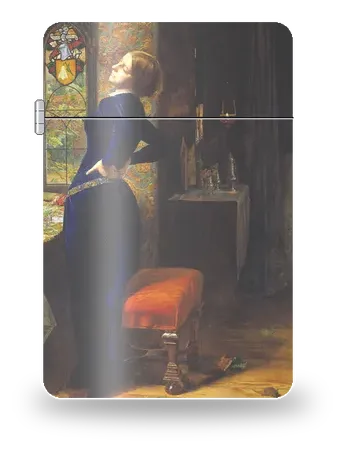 Mariana di John Everett Millais – cover d’arte per inserto di accendino