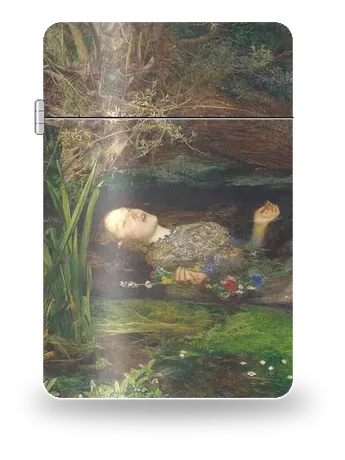 Ophélie de John Everett Millais – boîtier d’art pour insert de briquet