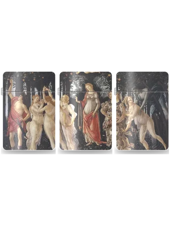 Primavera – set trittico di 3 custodie di Sandro Botticelli – cover d’arte per inserto di accendino