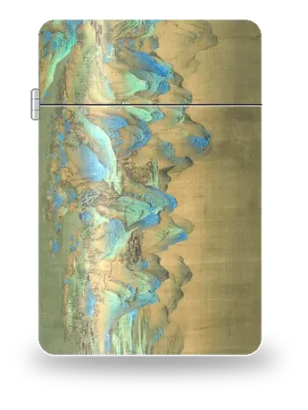A Thousand Li of Rivers and Mountains — Section 4/16 by Wang Ximeng — art case for a lighter insert