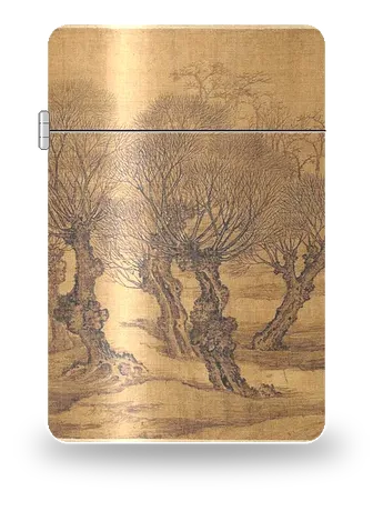 Le Jour de Qingming au bord de la rivière : Campagne printanière de Zhang Zeduan – boîtier d’art pour insert de briquet