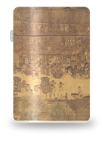 Along the River During the Qingming Festival: The Sun Yang Tavern by Zhang Zeduan — art case for a lighter insert