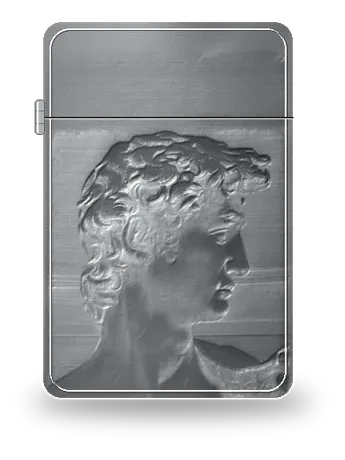 David (testa) di Michelangelo – cover d’arte per inserto di accendino