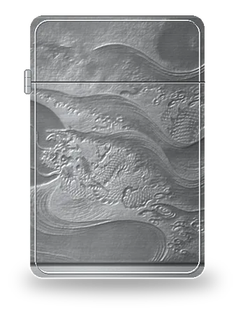 Neuf Dragons (détail) de Chen Rong – boîtier d’art pour insert de briquet