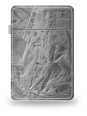 Melencolia I (relief) de Albrecht Dürer – boîtier d’art pour insert de briquet