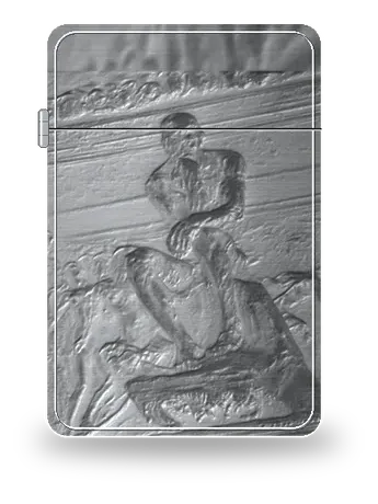 The Gates of Hell (detail) by Auguste Rodin — art case for a lighter insert