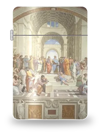 L'École d'Athènes de Raphaël – boîtier d’art pour insert de briquet