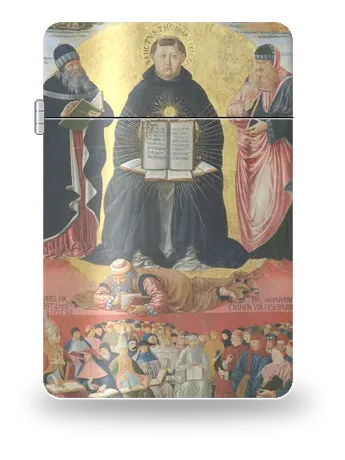 Triumph des heiligen Thomas von Aquin von Benozzo Gozzoli – Kunsthülle für einen Feuerzeugeinsatz