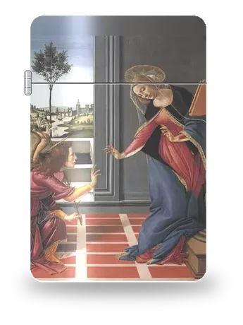 Annunciazione di Cestello di Sandro Botticelli – cover d’arte per inserto di accendino