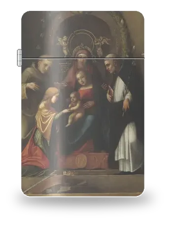 Le Mariage mystique de sainte Catherine de Correggio – boîtier d’art pour insert de briquet
