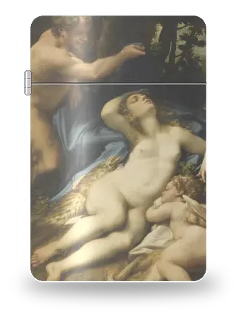 Vénus et un satyre de Correggio – boîtier d’art pour insert de briquet