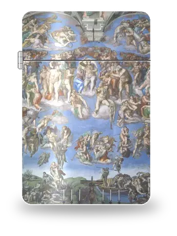 Il Giudizio universale di Michelangelo – cover d’arte per inserto di accendino