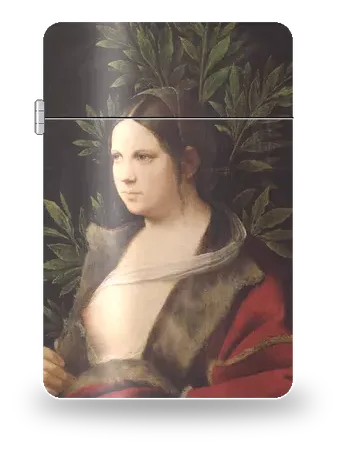 Laura by Giorgione — art case for a lighter insert