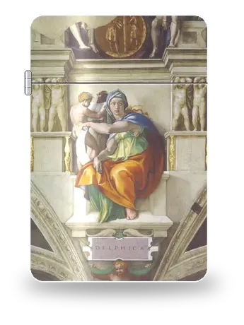 Die Delphische Sibylle von Michelangelo – Kunsthülle für einen Feuerzeugeinsatz