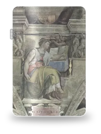 The Erythraean Sibyl by Michelangelo — art case for a lighter insert