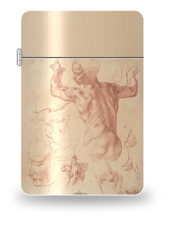 Studi per la Sibilla libica di Michelangelo – cover d’arte per inserto di accendino