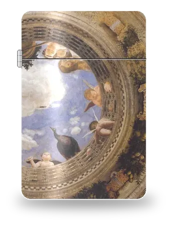 Oculo della Camera degli Sposi di Andrea Mantegna – cover d’arte per inserto di accendino