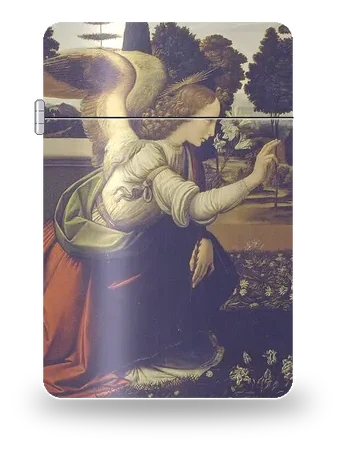 Annunciation by Leonardo da Vinci — art case for a lighter insert
