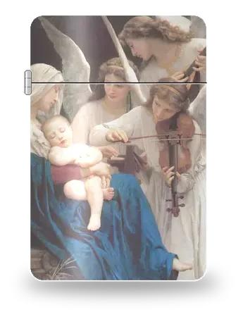 Le Chant des anges de William-Adolphe Bouguereau – boîtier d’art pour insert de briquet