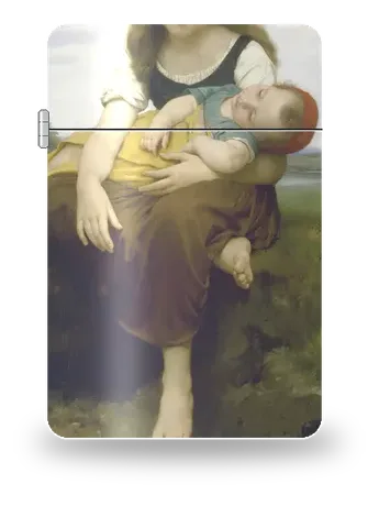 La sorella maggiore di William-Adolphe Bouguereau – cover d’arte per inserto di accendino