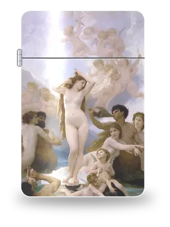La Naissance de Vénus de William-Adolphe Bouguereau – boîtier d’art pour insert de briquet