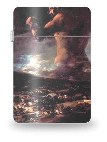 Il colosso di Attribuito a Francisco Goya – cover d’arte per inserto di accendino
