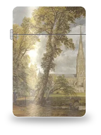 Salisbury Cathedral from the Bishop's Grounds by John Constable — art case for a lighter insert