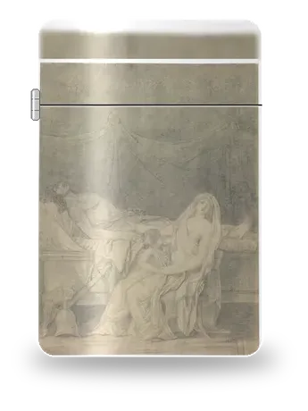 Andromache Mourning Hector by Jacques-Louis David — art case for a lighter insert