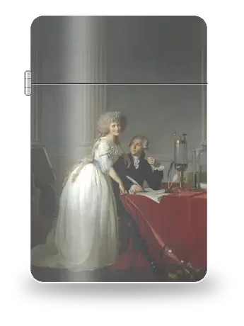 Portrait of Antoine-Laurent Lavoisier and His Wife by Jacques-Louis David — art case for a lighter insert