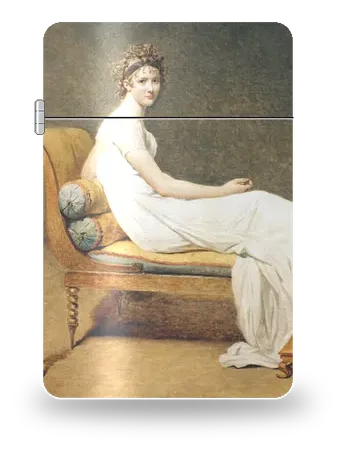 Ritratto di Madame Récamier di Jacques-Louis David – cover d’arte per inserto di accendino