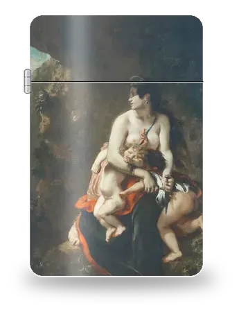 Medea furiosa di Eugène Delacroix – cover d’arte per inserto di accendino
