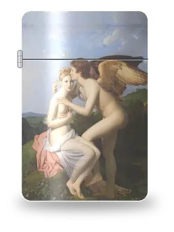 Amor und Psyche von François Gérard – Kunsthülle für einen Feuerzeugeinsatz