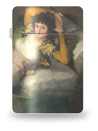 La Maja vêtue de Francisco de Goya – boîtier d’art pour insert de briquet