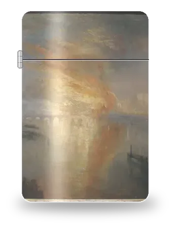 The Burning of the Houses of Lords and Commons by J. M. W. Turner — art case for a lighter insert