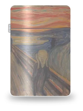 Der Schrei von Edvard Munch – Kunsthülle für einen Feuerzeugeinsatz