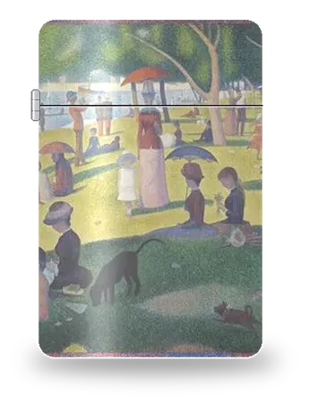 Un dimanche après-midi à l'Île de la Grande Jatte de Georges Seurat – boîtier d’art pour insert de briquet