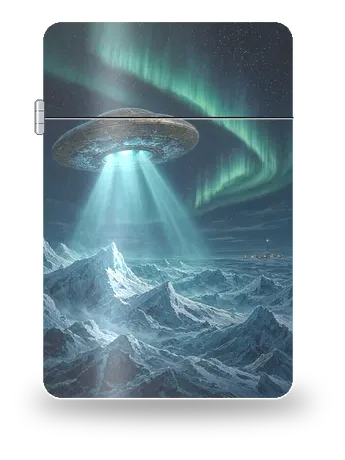 極夜の氷の円盤（星槎の航海・未確認飛行物体 UFO）のアートケース