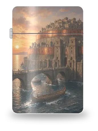 Les murailles d’orichalque de Atlantide · La cité engloutie – boîtier d’art pour insert de briquet