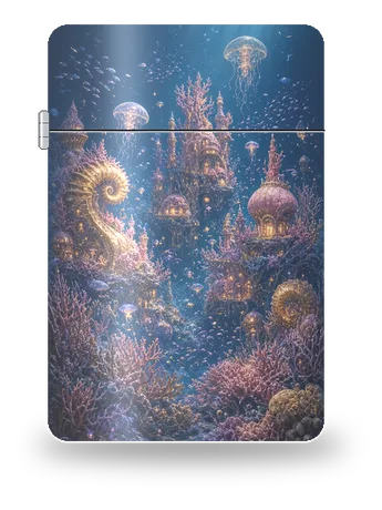珊瑚の海底都市（星槎の航海・異星の驚異）のアートケース
