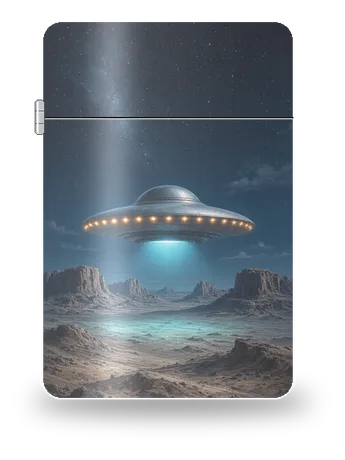 Desert Night Saucer by Star Raft Voyages · UFO — art case for a lighter insert