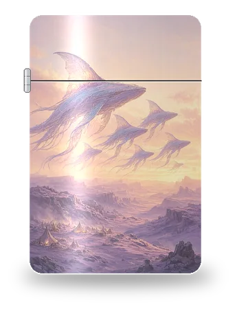 Migration des voiles célestes de Voyages du radeau stellaire · Merveilles extraterrestres – boîtier d’art pour insert de briquet