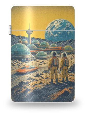 月面穹頂城（星槎遠航·復古未來）藝術外殼