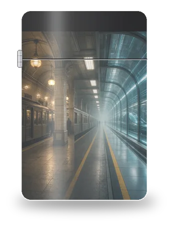 Stazione sovrapposta di Viaggi della zattera stellare · Universi paralleli – cover d’arte per inserto di accendino