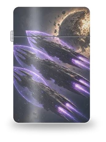 Escadre du trident de Voyages du radeau stellaire · Flottes galactiques – boîtier d’art pour insert de briquet