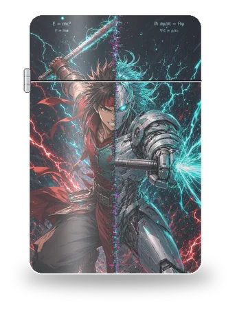 Sun Ce · Cyber-Jumeau de Trois Royaumes : Cyber-Jumeau · Wu – boîtier d’art pour insert de briquet