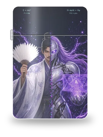 Zhuge Liang · Gemello Cyber di Tre Regni: Gemello Cyber · Shu – cover d’arte per inserto di accendino