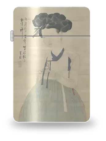 Ritratto di una bellezza (Miindo) di Shin Yun-bok (Hyewon) – cover d’arte per inserto di accendino