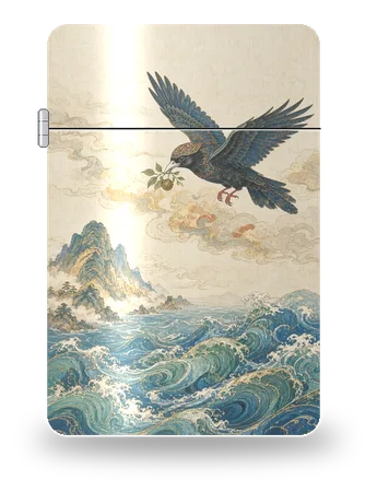 Jingwei Filling the Sea by Chinese Mythology · Shan Hai Jing — art case for a lighter insert