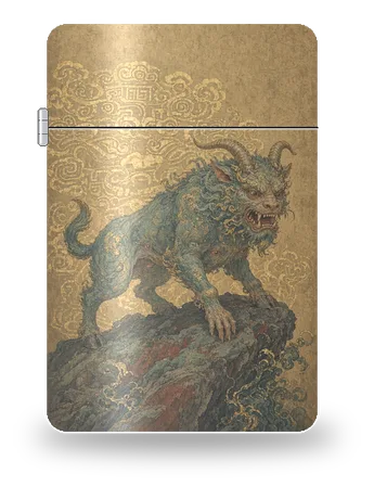 Paoxiao (Taotie) by Chinese Mythology · Shan Hai Jing — art case for a lighter insert