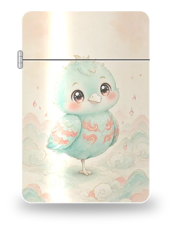 Bifang, the One-Legged Fire Bird · Cute Edition by Shan Hai Jing · Cute Edition — art case for a lighter insert